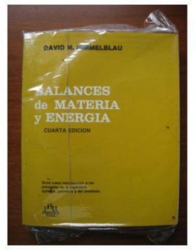 BALANCES DE MATERIA Y ENERGIA