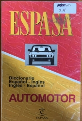 DICCIONARIO ESPAÑOL INGLES AUTOMOTOR